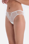 Beyaz Bride Şerit Detaylı Brazilian Külot