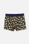 Lacivert Muz Desenli Boxer