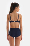 Lacivert Boyshort Bikini Altı