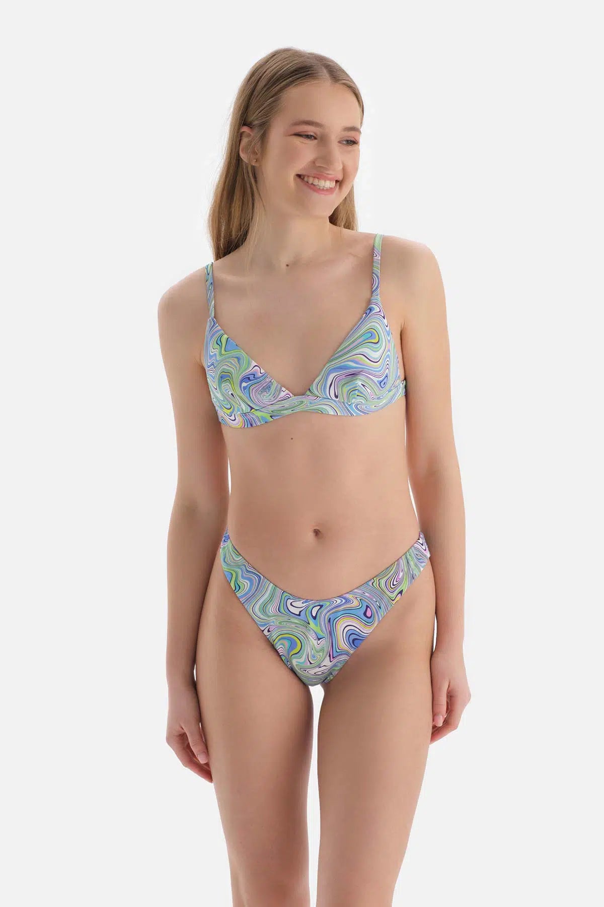 Lila - Yeşil Brazilian Bikini Altı