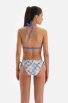 Yeşil - Mavi Spagetti Bikini Alt