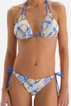 Yeşil - Mavi Spagetti Bikini Alt