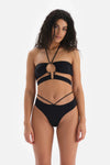 Siyah Ipli Brazilian Bikini Altı