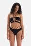 Siyah Ipli Brazilian Bikini Altı