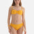 Sarı Straplez Bikini Üstü