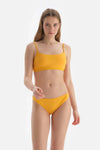 Sarı Balensiz Bralet Bikini Üstü