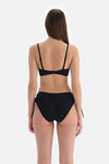 Siyah Straplez Kaplı Bikini Üstü