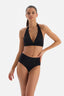 Siyah Üçgen Geniş Bikini Üst
