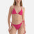 Fuşya Üçgen Küçük Bikini Üstü