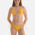 Sarı Üçgen Küçük Bikini Üstü
