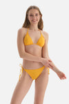 Sarı Üçgen Küçük Bikini Üstü