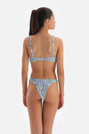 Lila - Yeşil Bralet Bikini Üstü