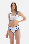 Sax - Beyaz Bralet Bikini Üstü