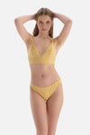 Sarı Balensiz Bralet Bikini Üstü