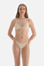 Ekru Üçgen Küçük Bikini Üstü