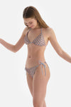 Mavi Üçgen Küçük Bikini Üstü