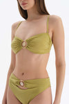 Fıstık Yeşili Straplez Bikini Üstü