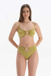Fıstık Yeşili Straplez Bikini Üstü