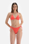 Turuncu Üçgen Küçük Bikini Üstü