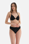 Siyah Üçgen Kaplı Bikini Üstü