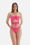 Fuşya Bralet Bikini Üstü