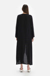 Siyah Uzun Kol Viskon Kimono