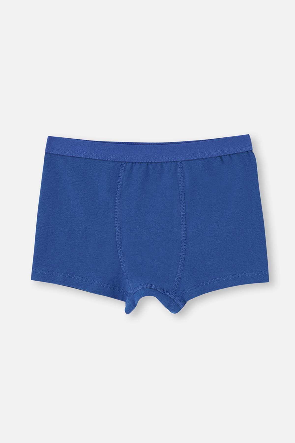 Mavi 2'Li Erkek Çocuk Pamuklu Boxer