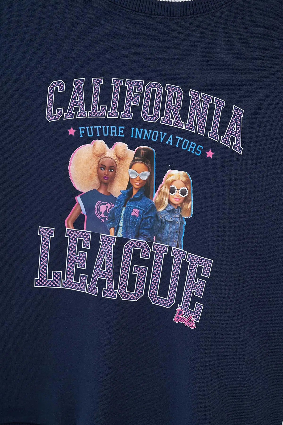 Lacivert Barbie Lisans Baskılı Sweatshirt