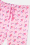 Pembe Barbıe Lisans Baskılı Uzun Kollu Pijama Takımı