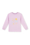 Lila Baskı Detaylı Uzun Kollu Pijama Takımı
