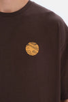 Koyu Kahve Dagi Active Sırt Baskı Detaylı T-Shirt