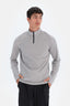 Açık Gri Dagi Active Fermuar Yaka Sweatshirt
