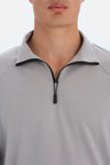 Açık Gri Dagi Active Fermuar Yaka Sweatshirt