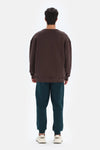 Koyu Kahve Dagi Active Dağ Baskılı Sweatshirt