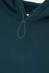 Koyu Yeşil Dagi Active Koyu Kapüşonlu Kol Garnili Sweatshirt