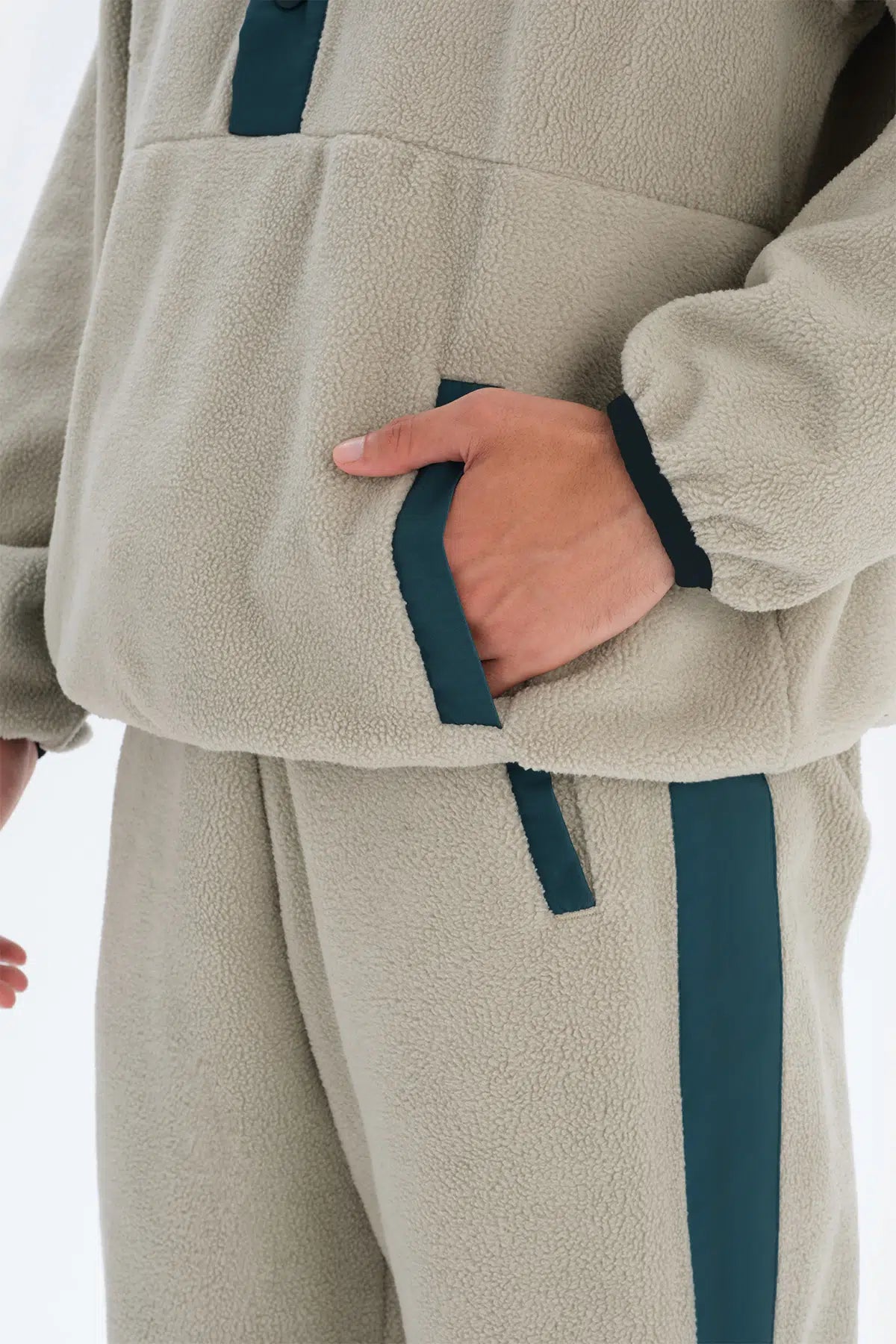 Taş Dagi Active Çıtçıt Yaka Polar Sweatshirt