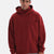 Bordo Cep Detaylı Kapüşonlu Sweatshirt