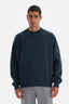 Petrol Mavi Dikiş Detaylı Sweatshirt