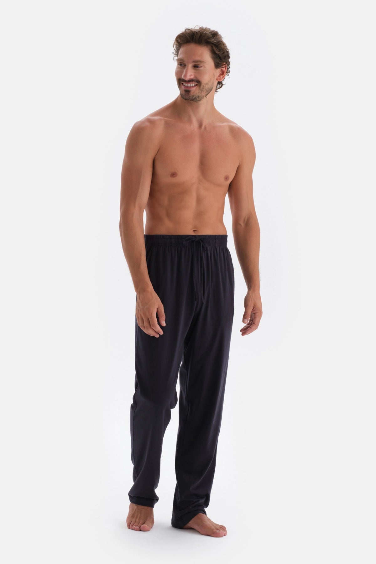 Indigo Yarım Patlı Reglan Kol Penye Modal Pijama Takımı