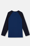 Indigo Yarım Patlı Reglan Kol Pijama Takımı