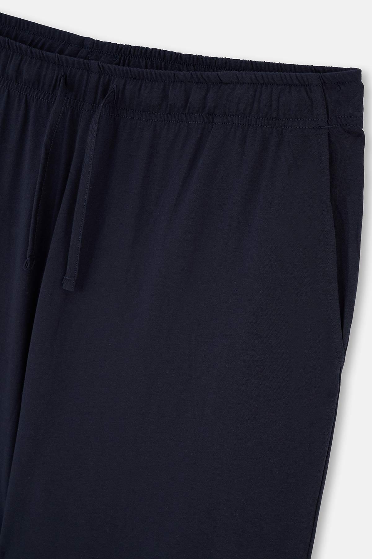 Indigo Yarım Patlı Reglan Kol Pijama Takımı