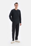 Füme Regular Fit Boru Paça Everfresh Pijama Altı