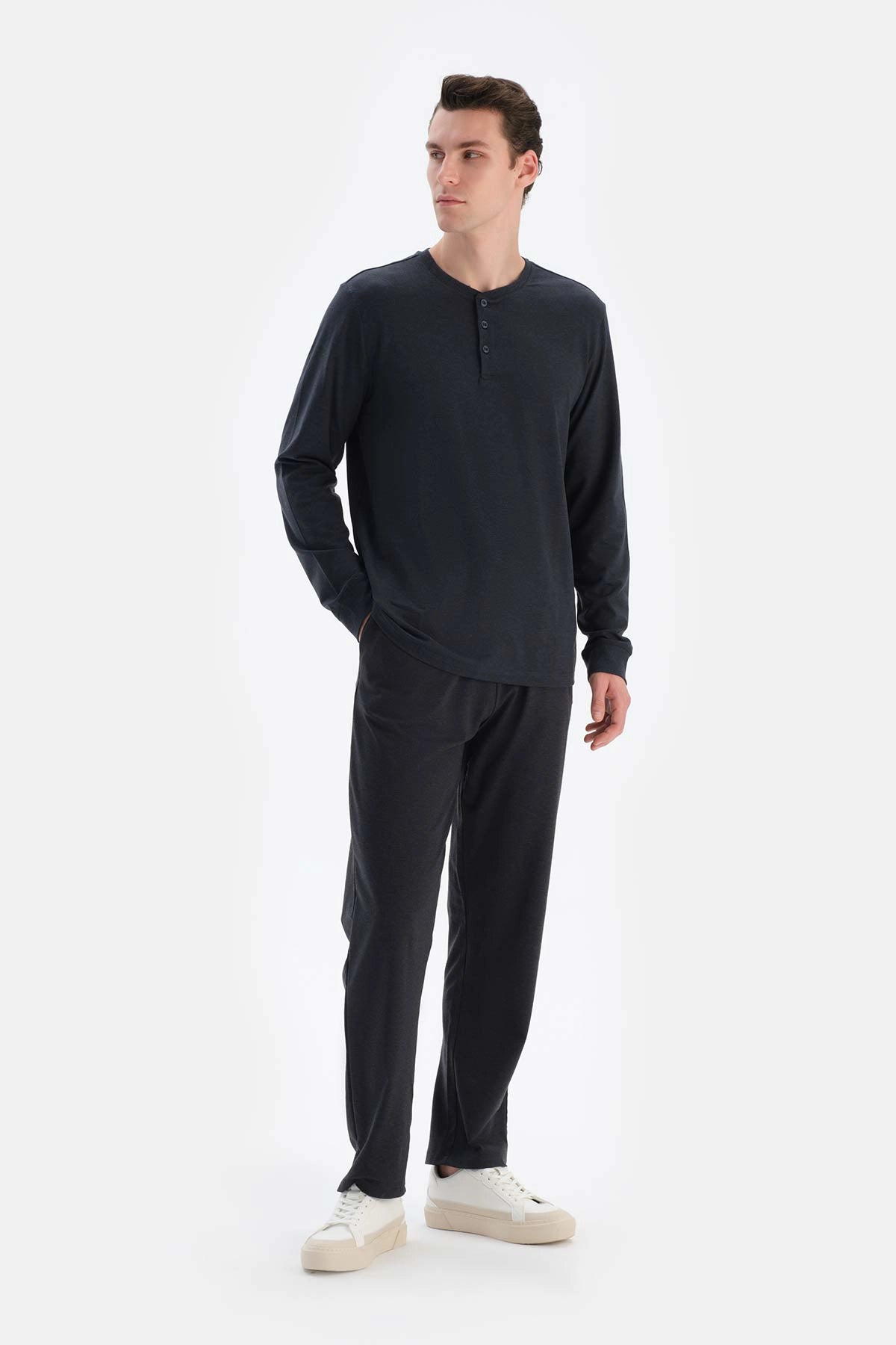 Füme Regular Fit Boru Paça Everfresh Pijama Altı