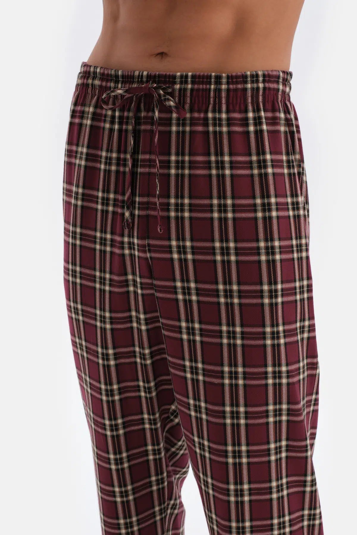 Multicolor Ekose Dokuma Pantolon Pijama Altı