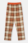 Multicolor Ekoseli Örme Tek Pijama Alt