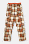 Multicolor Ekoseli Örme Tek Pijama Alt