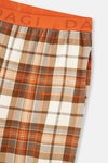 Multicolor Ekoseli Örme Tek Pijama Alt