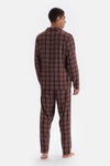 Multicolor Ekose Dokuma Gömlek Pijama Üstü