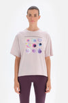 Lila Dagi Active Aura Baskılı T-Shirt