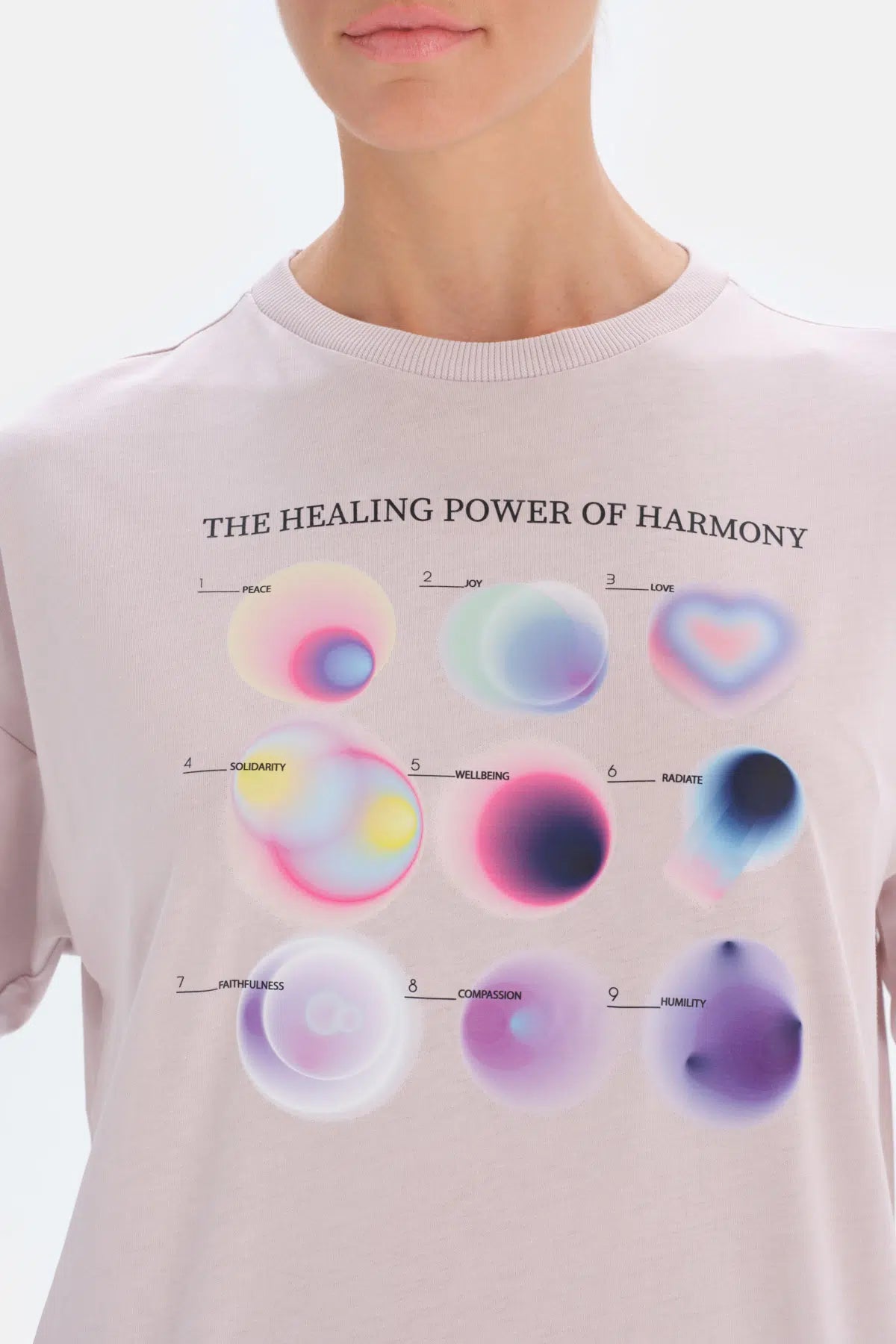 Lila Dagi Active Aura Baskılı T-Shirt